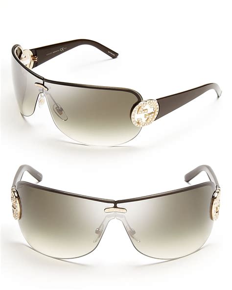 gucci gradient shield sunglasses|57mm gradient square sunglasses Gucci.